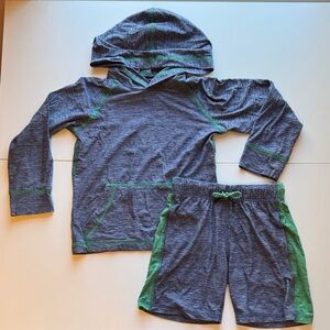 Hanna Andersson Green and Gray Set